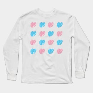 Monstera Deliciosa Leaves - Trans Pride Long Sleeve T-Shirt